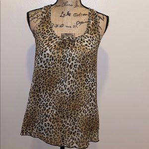 Leopard Sheer Tank